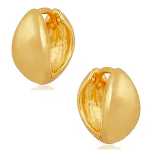 Mahi Hoop Earrings for Women (Golden) (ER1109626G)