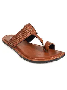 AJANTA Men Tan Sandal CG1038