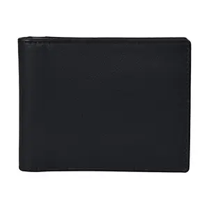 Leatherman Fashion LMN Men Black Genuine Leather Wallet (5 Card_Slots)