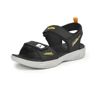 Aqualite Men MGS-2002 Sandal, Black/Mustard, 7 UK/India