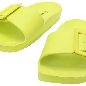 Max Womens Dailywear Slipper, Lime Green, 39