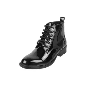 Mochi Women Black Chukka Boot UK/4 EU/37 (31-394)