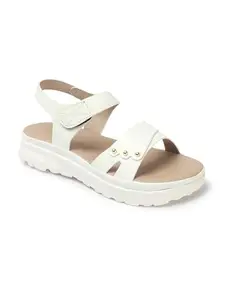 ELLE Women Sandal,White,UK-5