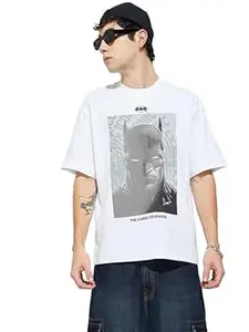 Max URB_N Men Batman Print Oversized T-Shirt