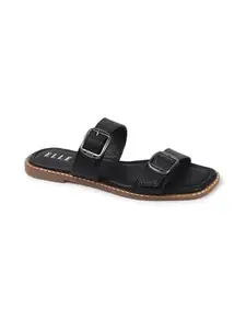 ELLE Women Fashion Sandal,Black,UK-7