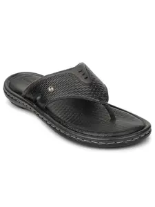 Liberty Healers ASL 3 Casual Slipper For Men With PU Sole | Durable and Lightweight | Trendy Design | Comfortable and Soft Insole | Stylish Footwear and Cushioned Footbed (Black 42 EU)