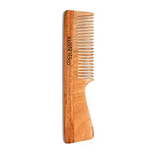 Coco Roots Organic Neem Wood Comb (With Handle)