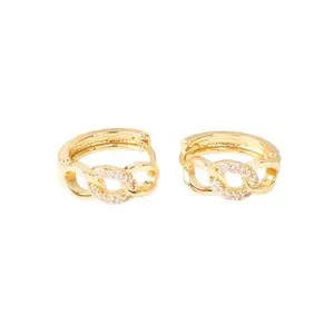 SALTY Sunehri Gold Earrings for Women & Girls | Anti Tarnish | Stylish Fashion Jewellery | Ear Tops | Accessories for Girls | Minimal Jewelry | Ideal for Gifting