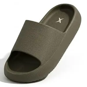 Kraasa Cloudfoam Pillow Slippers for Men Non Slip Quick Drying Shower Slides Bathroom Sandals | Ultra Cushion | Thick Sole