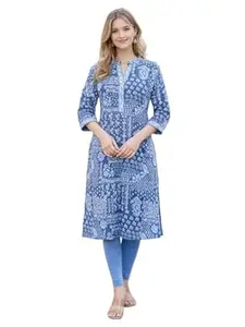 Jevi Prints Women's Cambric Cotton Printed Kurta