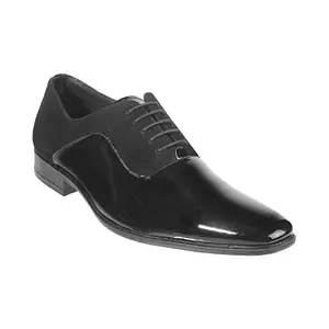 Metro Mens Leather Black Lace-up Shoes (Size (9 UK (43 EU))