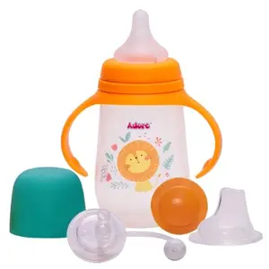 Adore Magnum Opus Posters Feeding Bottle 250 Ml (Orange)