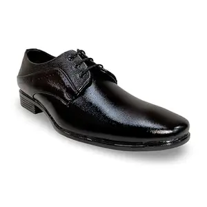 Men's Formal Laces Shoes | Stylish Office & Wedding Footwear | Comfortable Faux Leather Design | UK Sizes 6-10 (Black, UK Footwear Size System, Adult, Men, Medium, 6)