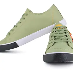 Sparx Men SM-641 Sage Green Golden Yellow Casual Shoes (SC0641GSAGD0010)