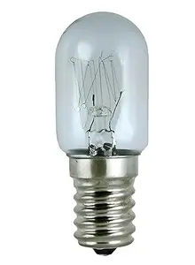 5W E14 Refrigerator Halogen Bulb – Pack of 2 | Clear Glass Light Bulb | Energy Efficient Appliance Bulb for Fridge, Freezer, Oven, Sewing Machine & More – 220V, Warm White.