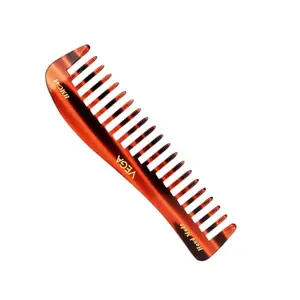 Vega Shampoo Hair Comb with Wide Teeth,Handmade, (India's No.1* Hair Comb Brand)For Men and Women, (HMC-48)