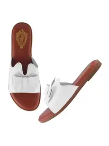 Shoetopia Stylish Solid White Flats For Women /EU36