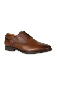 Louis Philippe Men Brown Leather Lace Up Shoes