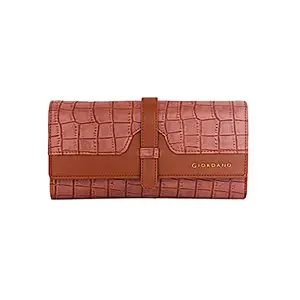 Giordano Women's PU Leather Wallet | Perfect Wallet for Women|Brown