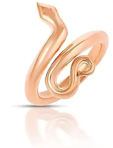 VIDEH Simple Plain Snake Copper Ring for Men and Women (SIMPLE SNAKE RING PK 1)
