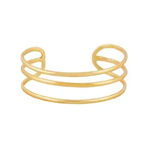 TEEJH Navanya Gold Cuff Bracelet