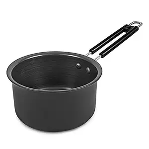 Cookie Hard Anodise Aluminum Induction Base Sauce & Tea Pan Without Lid 1.5 LTR price in India.