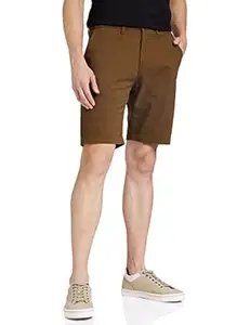Amazon Brand - Symbol Men's Cotton Regular Fit Chino Shorts |Slant Pockets