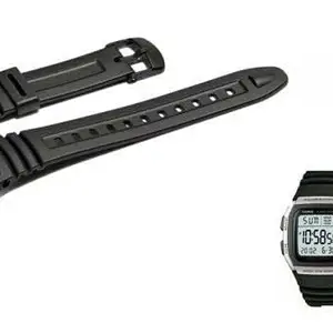 LUBA Resin Flexible Watch Replacement Compatible Strap Band - Black