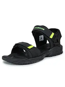 ABROS Men's SLG-0145 ASLG0145 Sports Sandal -Black/Lime -8UK