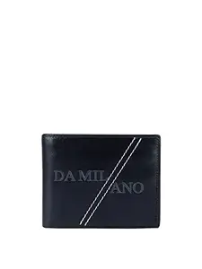 Da Milano Da Milano Black Leather Men's Wallet (MW-10200)