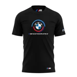streetsoul moto apparels BMW MPerformance Printed Cotton Tshirt (X-Large) Black