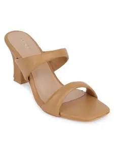 iconics Women Sandal,Dark Beige,UK-8