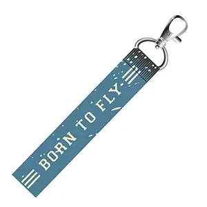 ISEE 360® Born to Fly Quotes Lanyard Tag with Swivel Lobster for Gift Luggage Bags Backpack Laptop Bags L X H 5 X 0.8 INCH