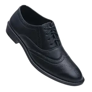 WALKAROO WC4701 Mens Formal Shoe for Office Wear and Regular use - Black