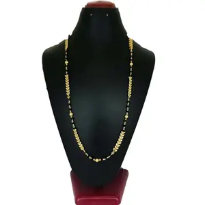 Generic Gold Alloy Single Strand Mangalsutra for Women | Cubic Zirconia/American Diamond | 22 in | bp410_Mang_s_22 in