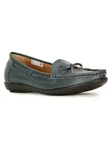 Bata Womens E-YAJNA Loafer, Blue, (5519592), 6 UK