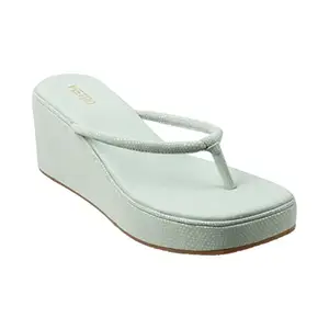 Metro Women's Green Synthetic Sandals 5-UK 38 (EU) (34-9960)