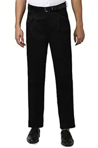 Peter England Men's Regular Fit Mid Rise Pants