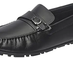 Lee Cooper Men's LC4892E Leather Slip on Shoes_Black_6UK