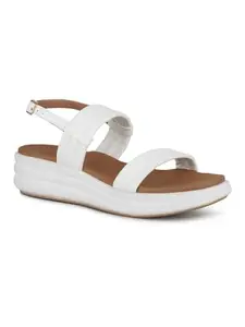 Inc.5 Womens White Casual Solid Round Toe Sandals