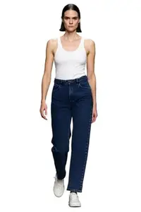 Stylish Baggy fit Jeans for Women Dark Blue