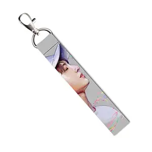 ISEE 360® K Pop Jun kook Lanyard Tag with Swivel Lobster for Gift Luggage Bags Backpack Laptop Bags L X H 5 X 0.8 INCH