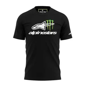 streetsoul moto apparels Alpinestar Monster Printed Cotton T-Shirt (X-Large) Black
