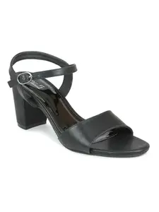 Inc.5 Shoes Women Block Heel Fashion Sandal 300398_Black