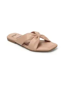 ELLE Women Sandal,Peach,UK-5