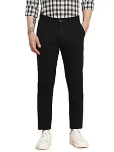 Dennis Lingo Men's Regular Fit Mid Rise Trouser