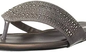 Bata Women's ZOFIA THONG Grey Slippers - 7 UK (5712914)