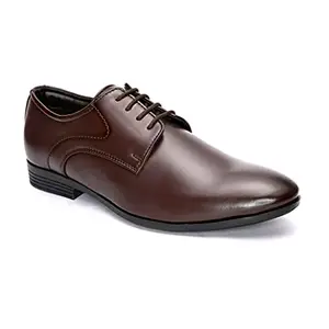 Giorgio Men Brown Solid Oxford Formal Shoes