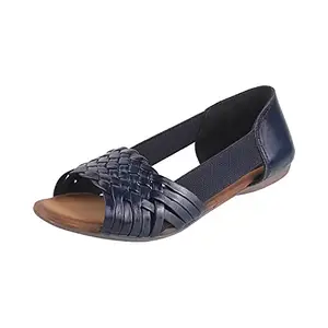 Catwalk Women's Blue Sandals-4 Kids UK (5820D)