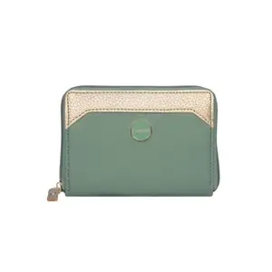 ESBEDA Green Color Classic Zipper Wallet for Women